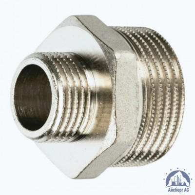 Ниппель переходной нержавеющий DN 15х8 1/2"-1/4" 21,3х13,5 мм AISI 316 двойной НР-НР купить в Костанае