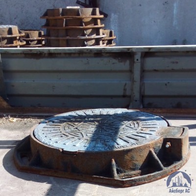 Люк чугунный канализационный тяжёлый тип "Т" С250 купить в Костанае