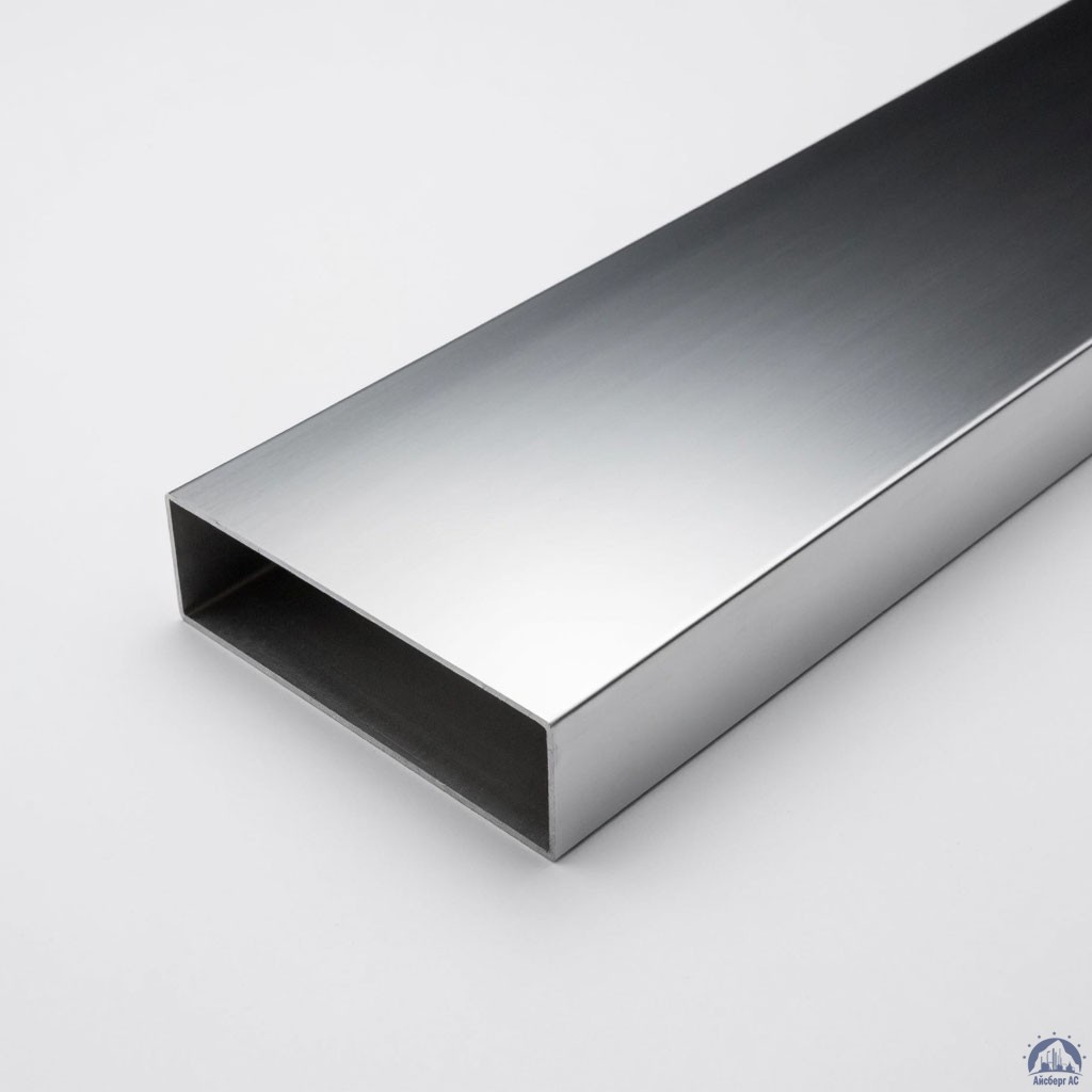 Труба нержавеющая прямоугольная 150х50х3 мм матовая AISI 304 DIN 2395