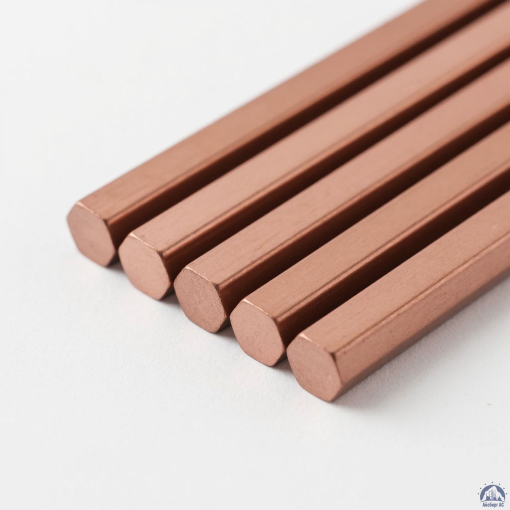 Шестигранник медный 10 мм М2 ГОСТ 1535-2016