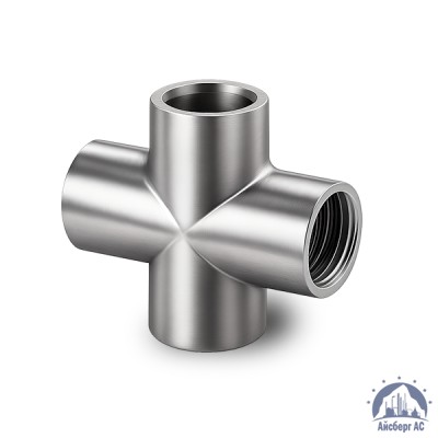 Крестовина нержавеющая DN 15 1/2" 21,3 мм AISI 304 ВР-ВР-ВР-ВР купить в Костанае