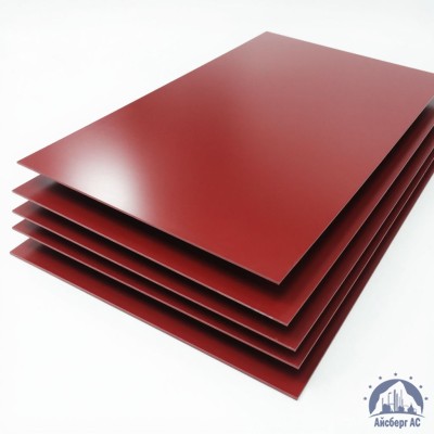 Лист с полимерным покрытием 0,45х1250х2500 мм RAL 3011 купить в Костанае