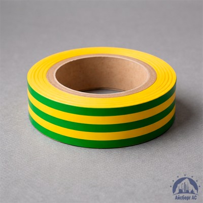 Лента изоляционная ПВХ (Полимерпак) 15 мм жёлто-зеленая купить в Костанае